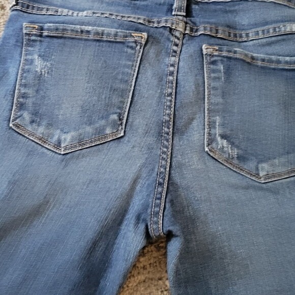 Flying Monkey Distressed Skinny Jeans Dark Wash Denim Casual Size 26 - Picture 5 of 8